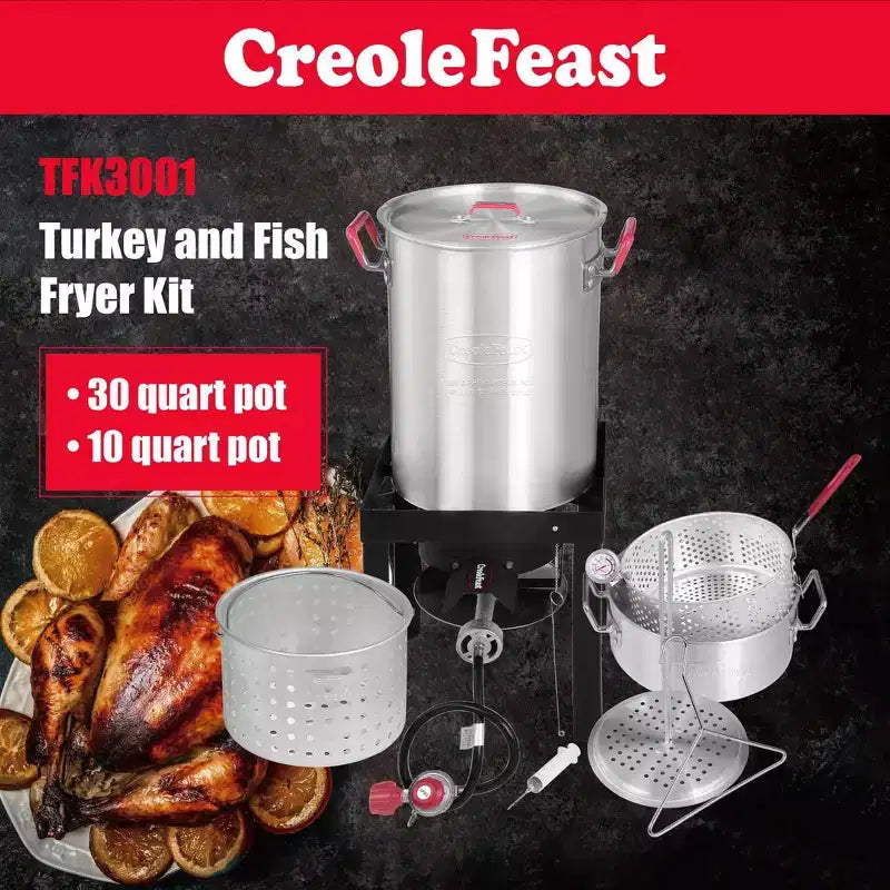 Friteuse à dinde en aluminium