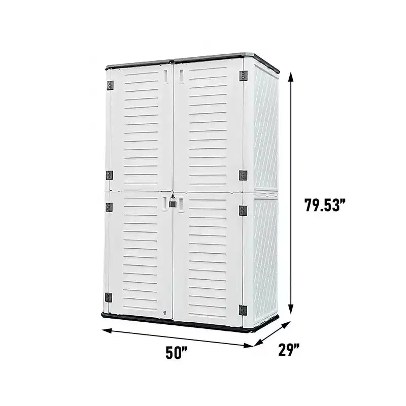 Boîte de rangement verticale, beige