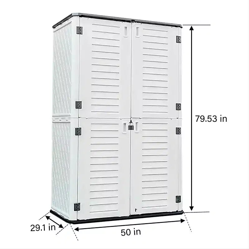 Boîte de rangement verticale, beige