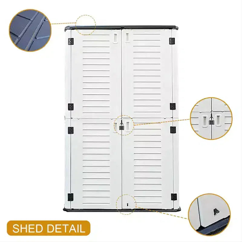 Boîte de rangement verticale, beige
