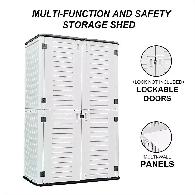 Boîte de rangement verticale, beige