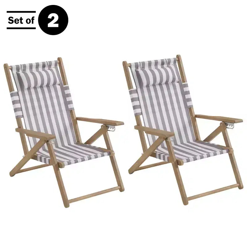 Chaise longue de plage pliante en bois résistant aux intempéries pour l'extérieur
