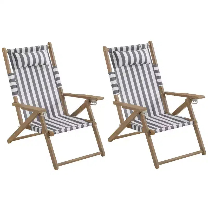 Chaise longue de plage pliante en bois résistant aux intempéries pour l'extérieur