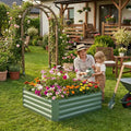 Bacs à plantes métalliques, jardinières surélevées d'extérieur