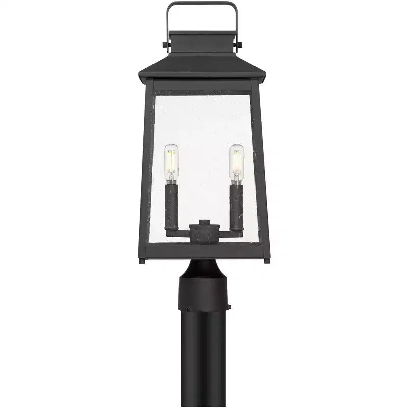 Borne lumineuse d'extérieur moderne, adaptée aux porches et aux façades de bâtiments, double éclairage pour la protection contre les intempéries.