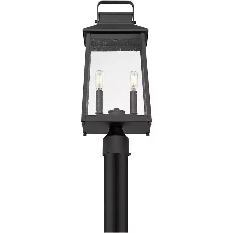 Borne lumineuse d'extérieur moderne, adaptée aux porches et aux façades de bâtiments, double éclairage pour la protection contre les intempéries.