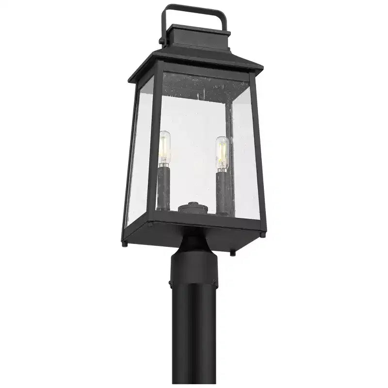 Borne lumineuse d'extérieur moderne, adaptée aux porches et aux façades de bâtiments, double éclairage pour la protection contre les intempéries.