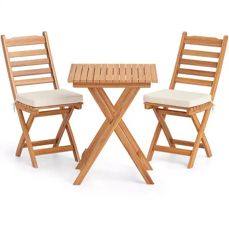 Table et chaises de salle à manger pliantes d'extérieur