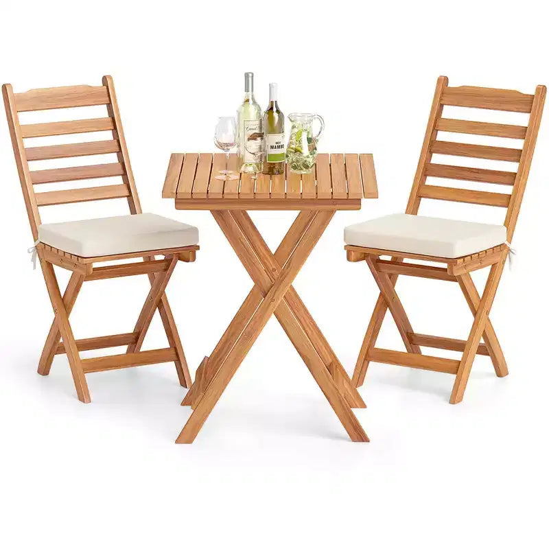 Table et chaises de salle à manger pliantes d'extérieur