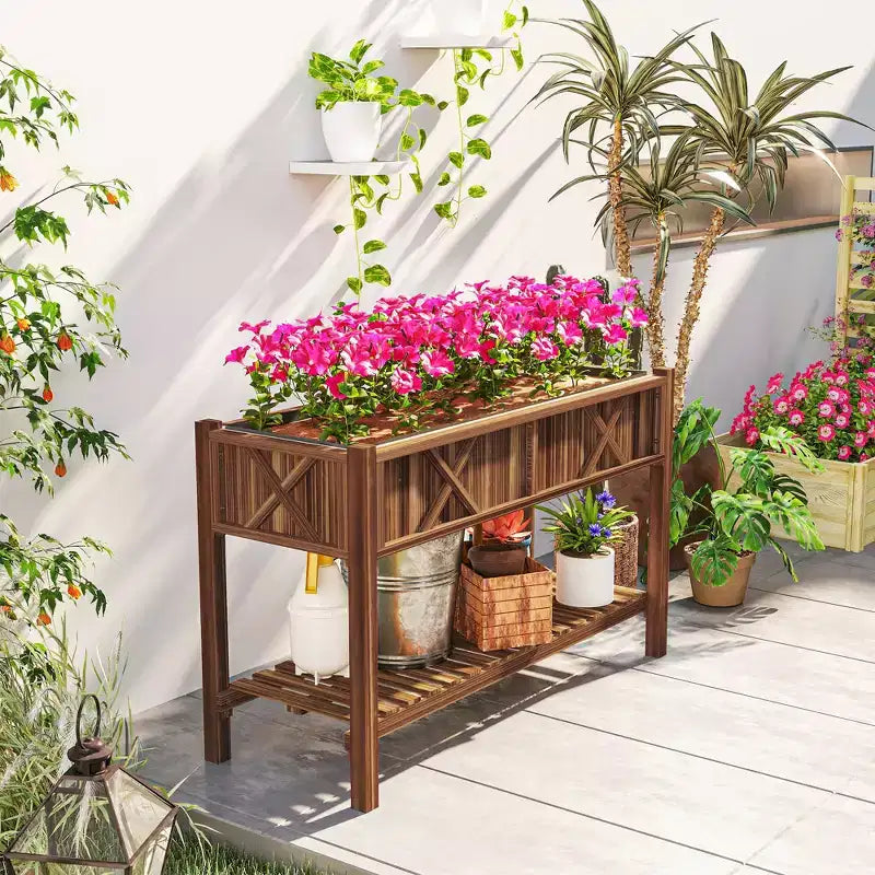 Jardinières surélevées en bois