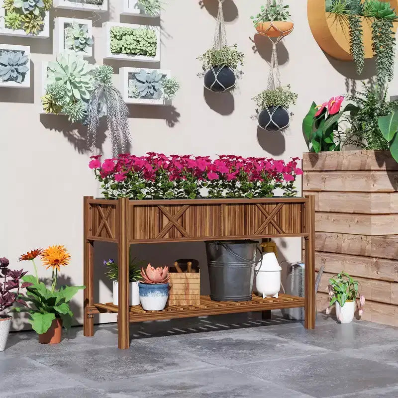 Jardinières surélevées en bois