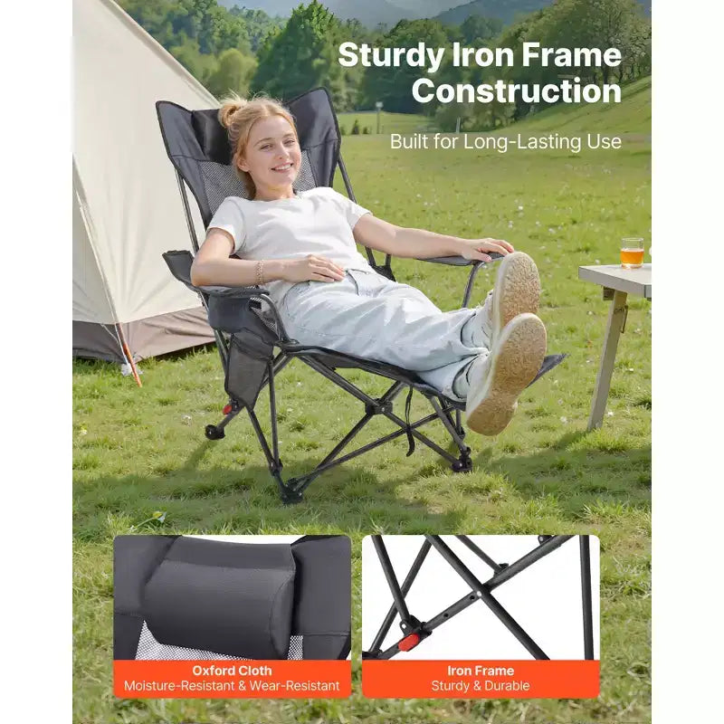 Chaise longue pliable portable pour adulte, chaise de plage en maille