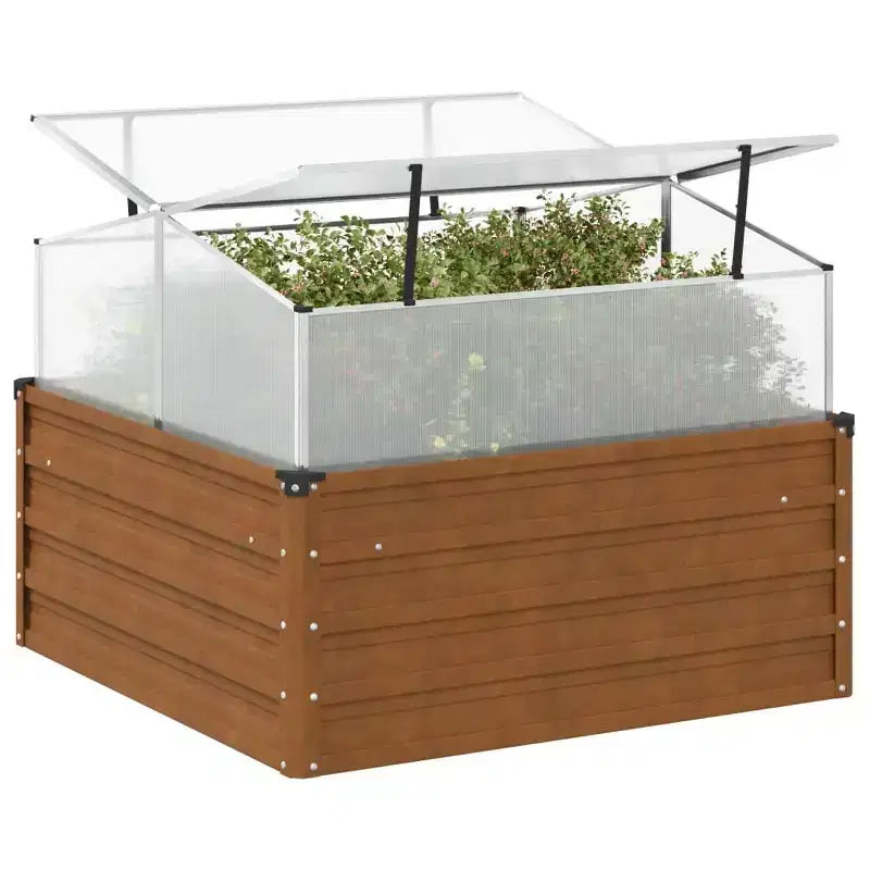 Pots de fleurs de jardin, acier corten, acier corten