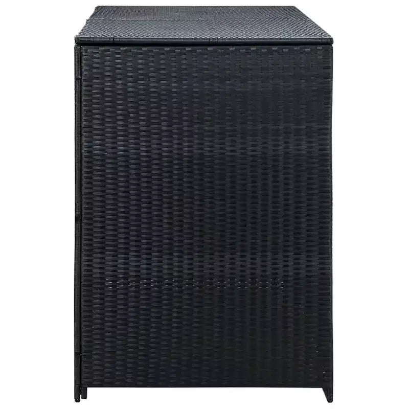 Abri double pour poubelles avec couvercle