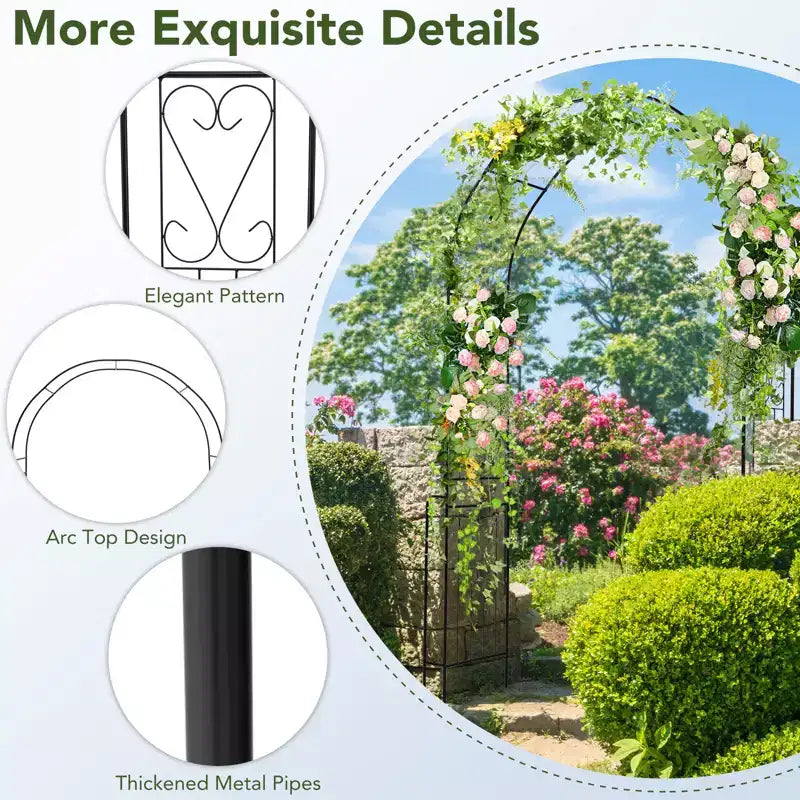 Pavillon de jardin en arche