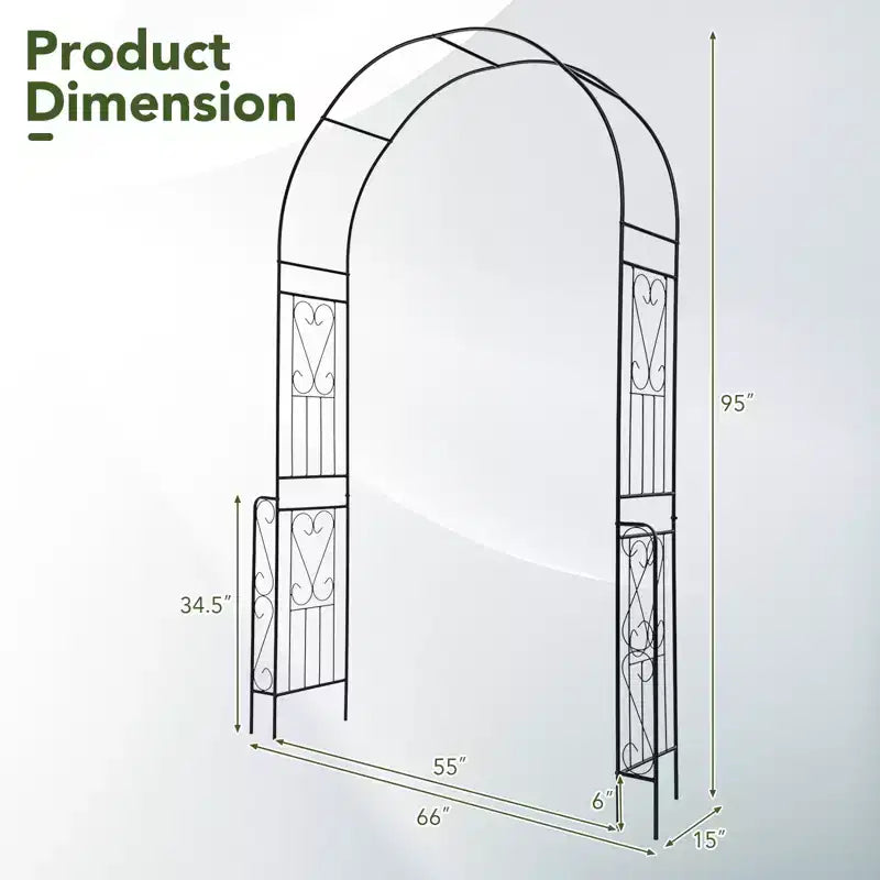 Pavillon de jardin en arche