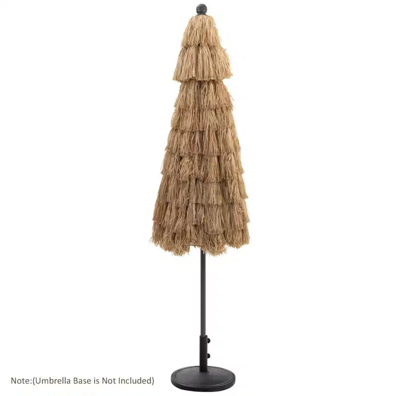 Parasol extérieur, double auvent, style hawaïen