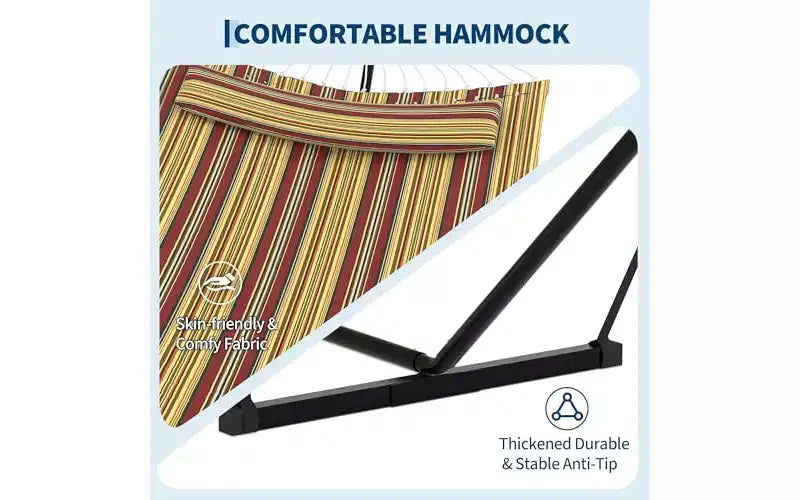 Hamac double avec cadre et oreiller
