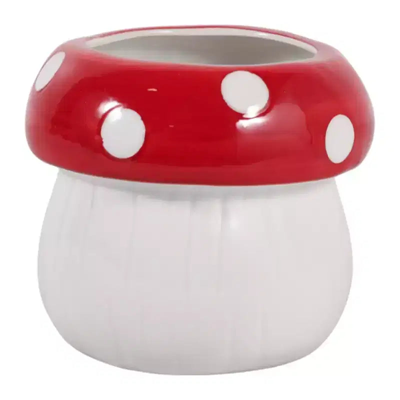 Pot de fleurs décoratif en céramique en forme de champignon