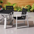 Chaise de salle à manger avec accoudoirs pour terrasse extérieure