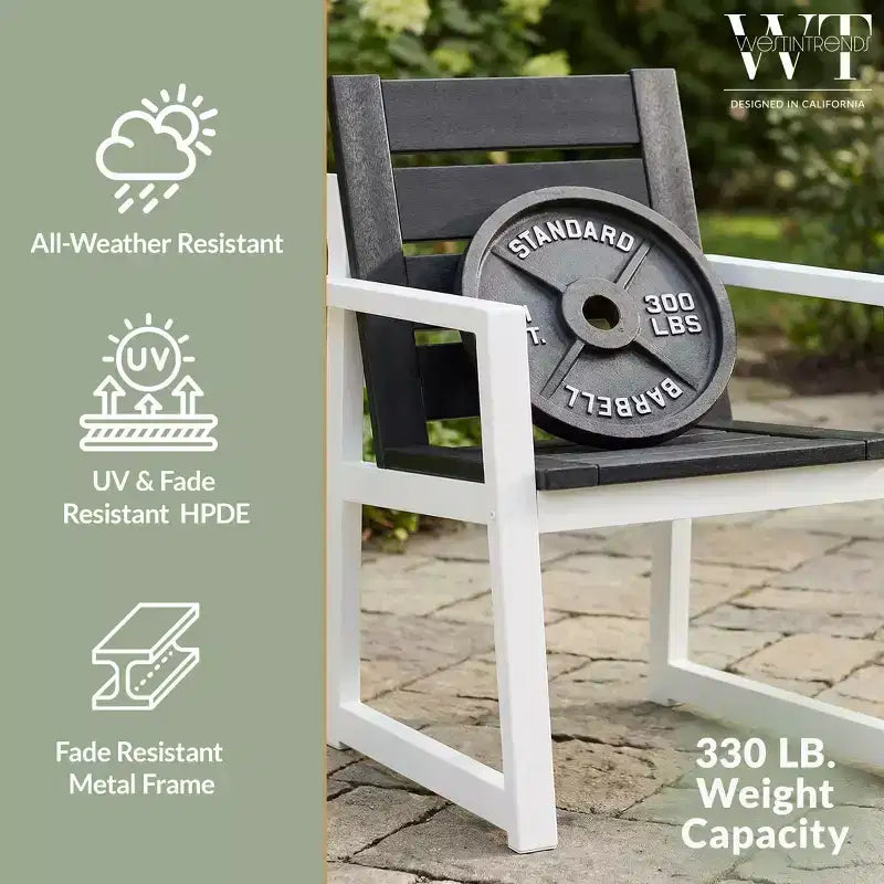 Chaise de salle à manger avec accoudoirs pour terrasse extérieure