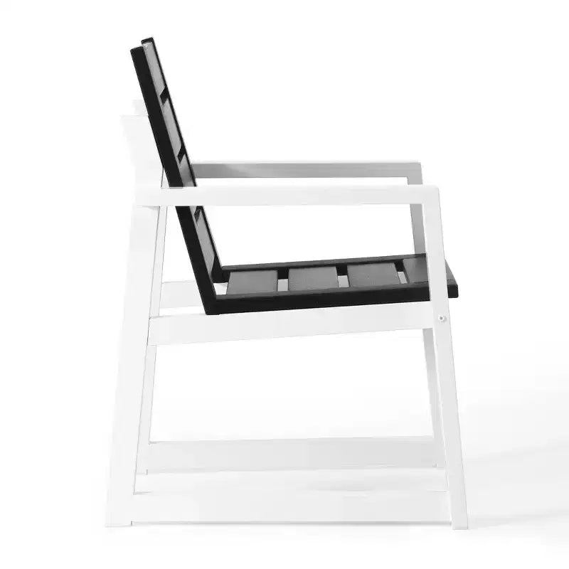 Chaise de salle à manger avec accoudoirs pour terrasse extérieure