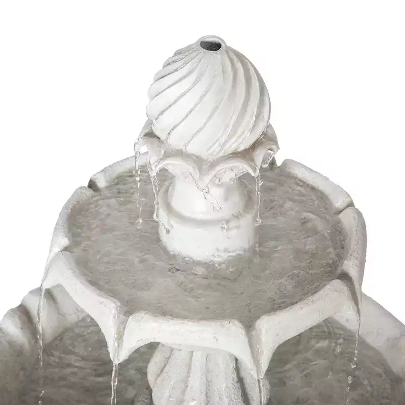 Fontaine d'extérieur double couche en résine de polyester de style transitoire