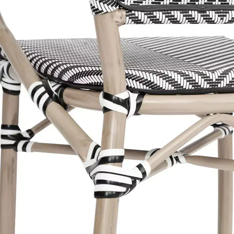 Chaises bistrot commerciales empilables d'intérieur/extérieur