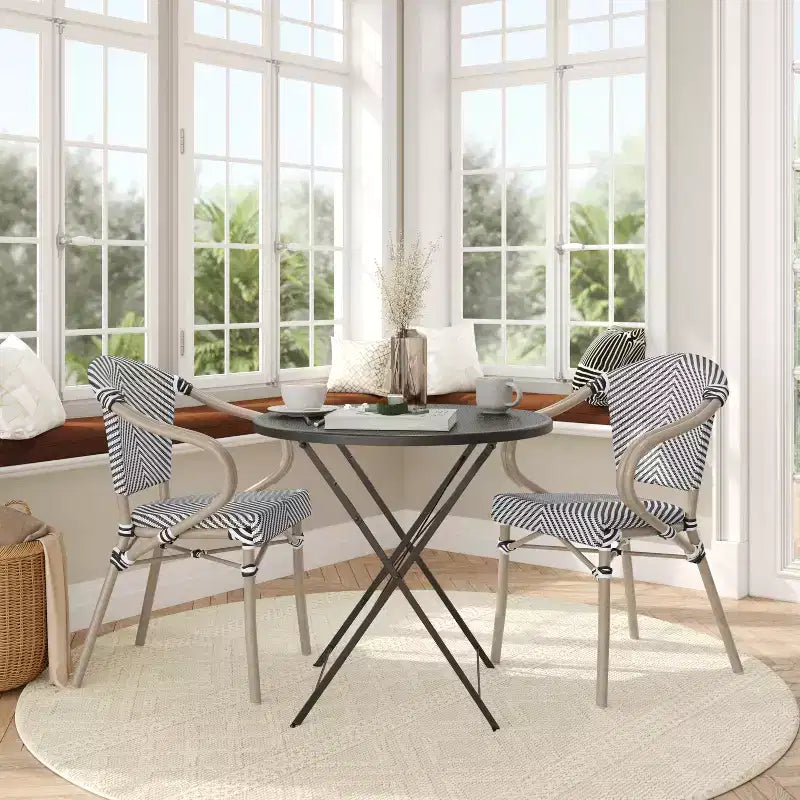 Chaises bistrot commerciales empilables d'intérieur/extérieur