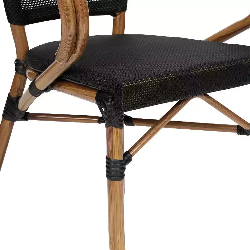 Chaises bistrot commerciales empilables d'intérieur/extérieur