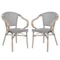 Chaises bistrot commerciales empilables d'intérieur/extérieur
