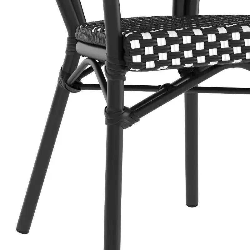 Chaises empilables commerciales d'intérieur/d'extérieur avec accoudoirs