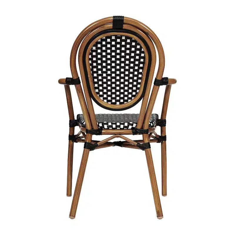 Chaises empilables commerciales d'intérieur/d'extérieur avec accoudoirs