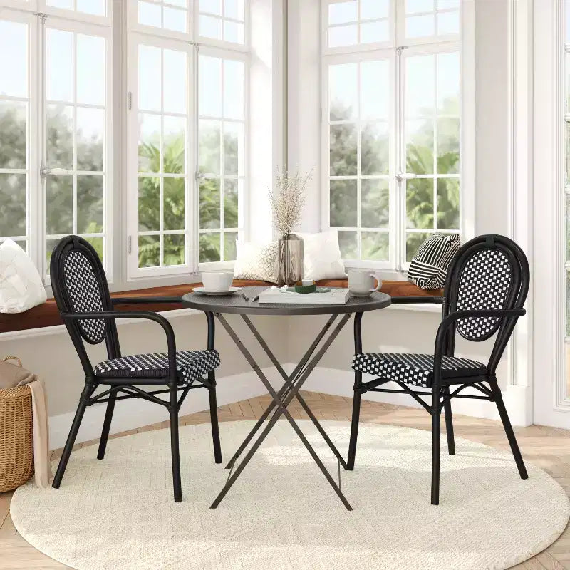 Chaises empilables commerciales d'intérieur/d'extérieur avec accoudoirs