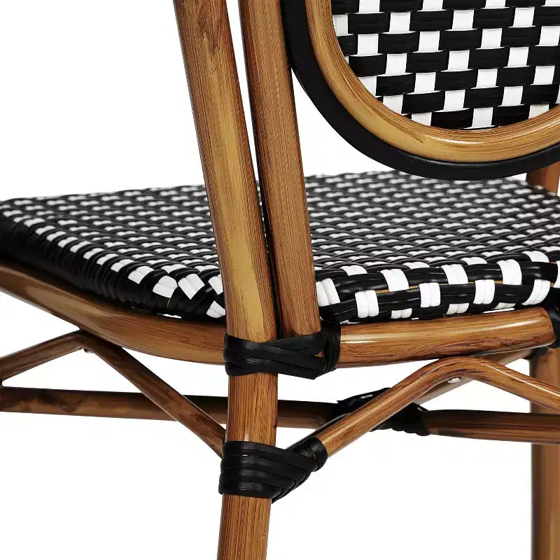 Chaises empilables commerciales d'intérieur/d'extérieur avec accoudoirs
