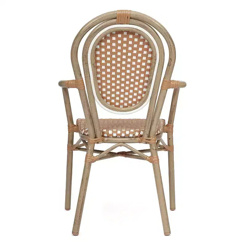 Chaises empilables commerciales d'intérieur/d'extérieur avec accoudoirs