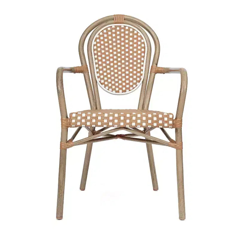 Chaises empilables commerciales d'intérieur/d'extérieur avec accoudoirs