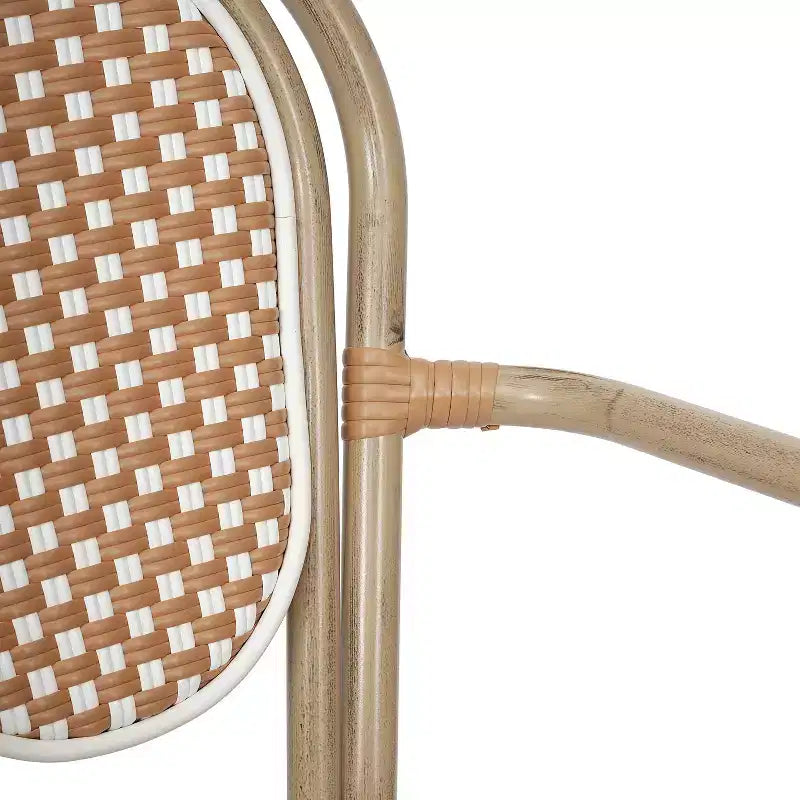 Chaises empilables commerciales d'intérieur/d'extérieur avec accoudoirs