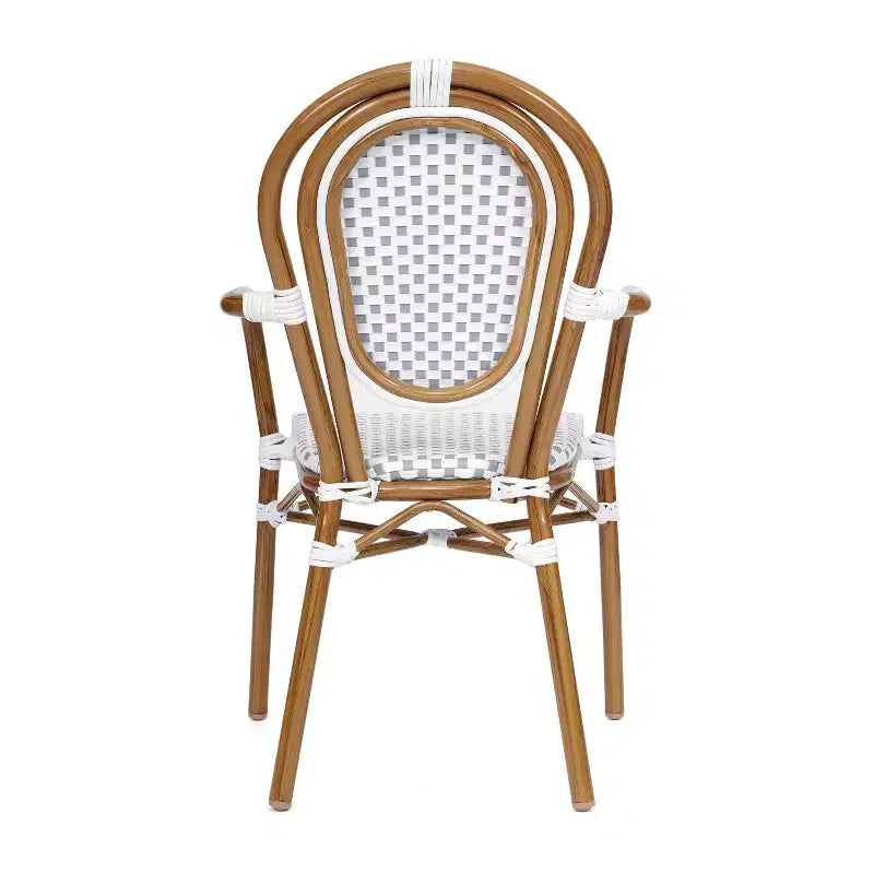 Chaises empilables commerciales d'intérieur/d'extérieur avec accoudoirs