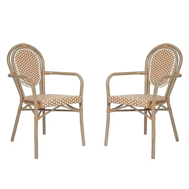 Chaises empilables commerciales d'intérieur/d'extérieur avec accoudoirs