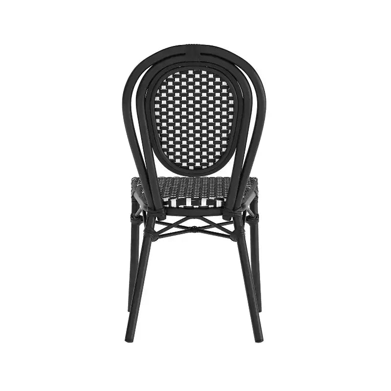 Chaises empilables commerciales en rotin pour intérieur/extérieur