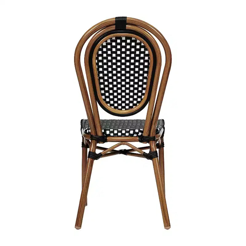 Chaises empilables commerciales en rotin pour intérieur/extérieur