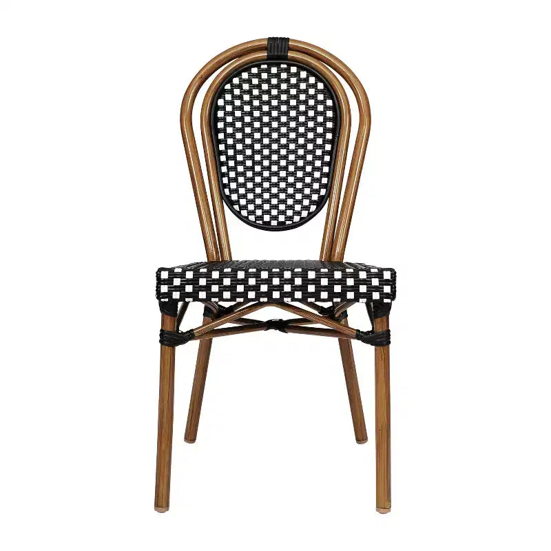Chaises empilables commerciales en rotin pour intérieur/extérieur