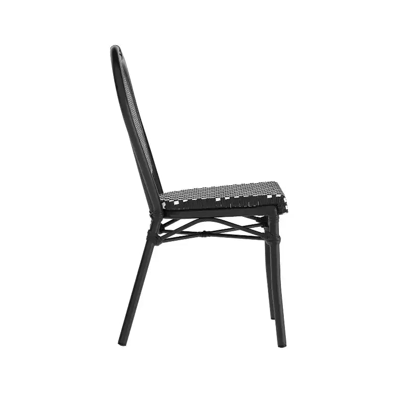 Chaises empilables commerciales en rotin pour intérieur/extérieur