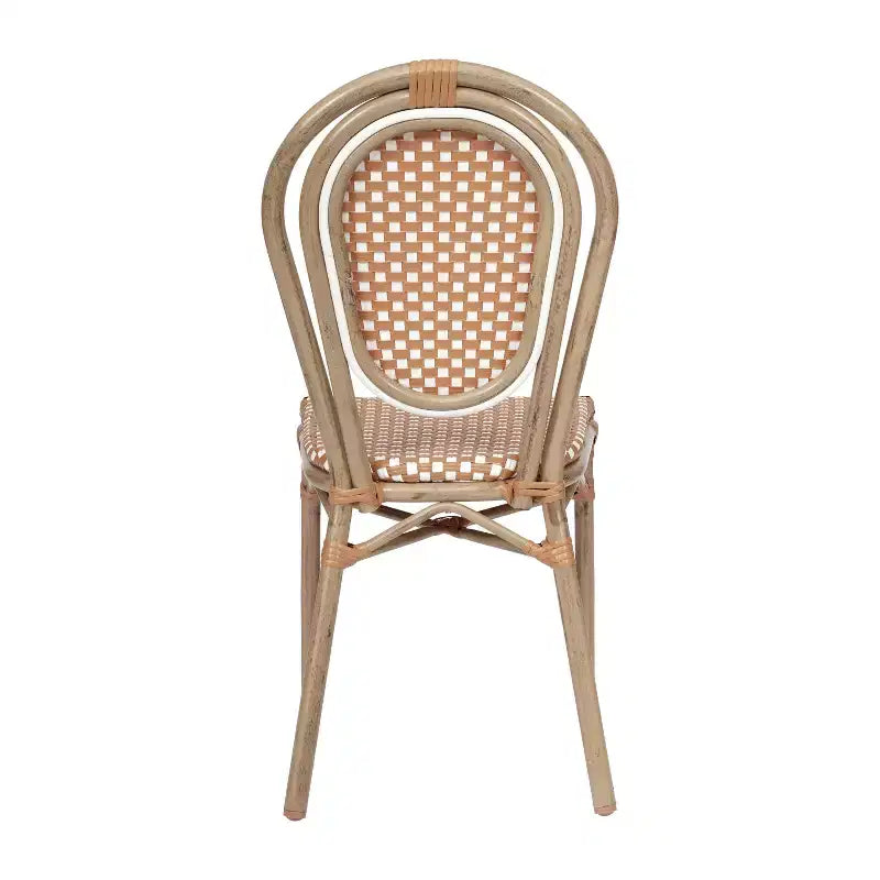 Chaises empilables commerciales en rotin pour intérieur/extérieur