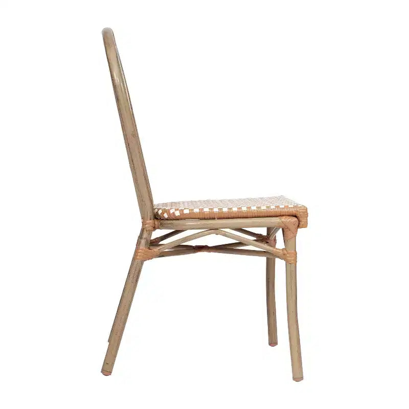 Chaises empilables commerciales en rotin pour intérieur/extérieur
