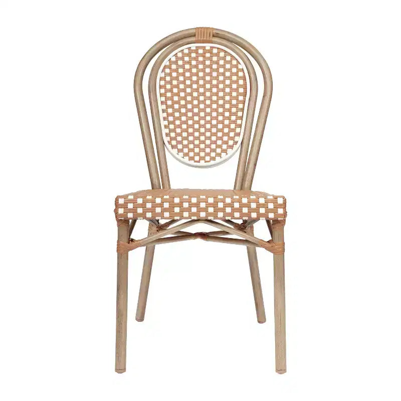 Chaises empilables commerciales en rotin pour intérieur/extérieur