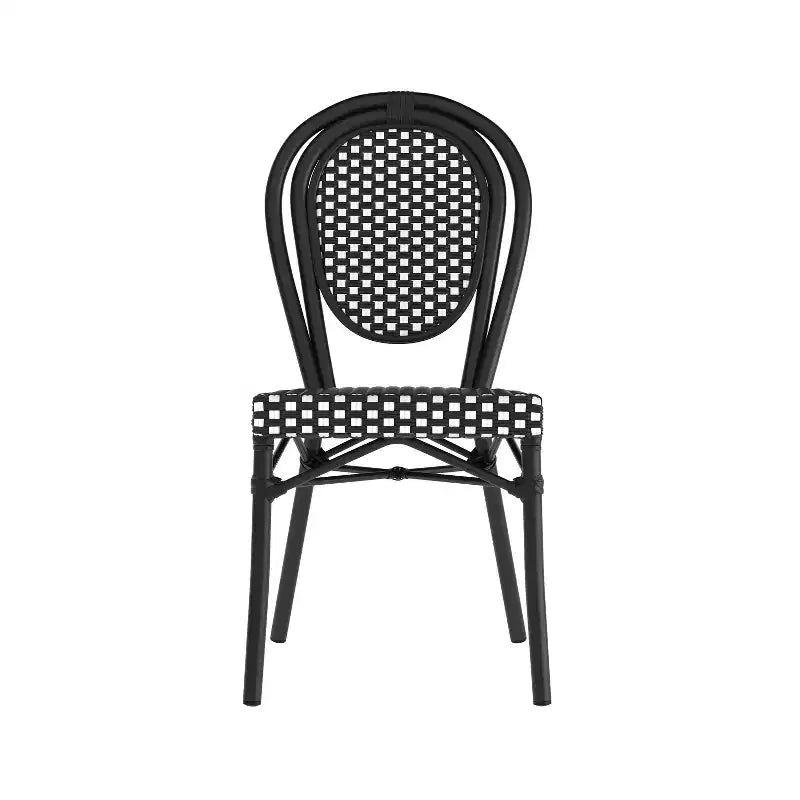 Chaises empilables commerciales en rotin pour intérieur/extérieur