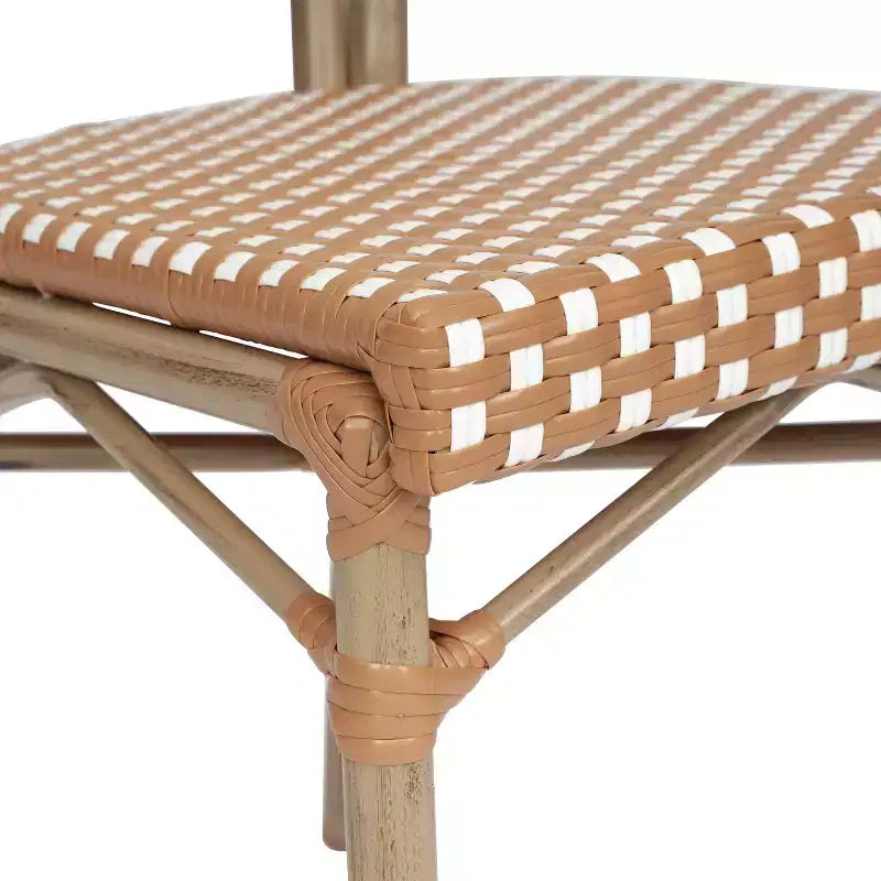 Chaises empilables commerciales en rotin pour intérieur/extérieur