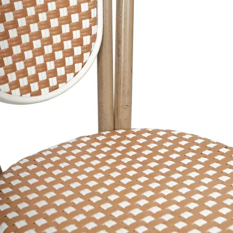 Chaises empilables commerciales en rotin pour intérieur/extérieur